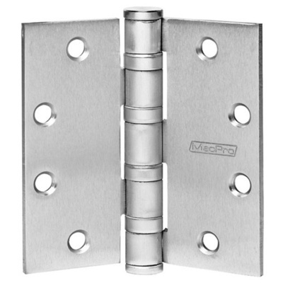 Qualified Box of 4-1/2 x 4-1/2 Standard Weight Ball Bearing Hinges Pivots, Hinges and Patch Fittings