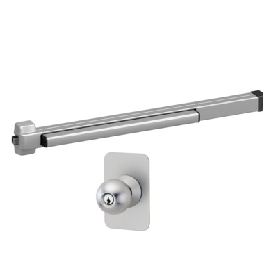 Von Duprin Rim Exit Device with Knob Trim Rim Exit Devices