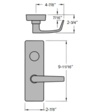 Precision Hardware Apex Rim Exit Device with Night Latch Cylinder Special Orders image 3